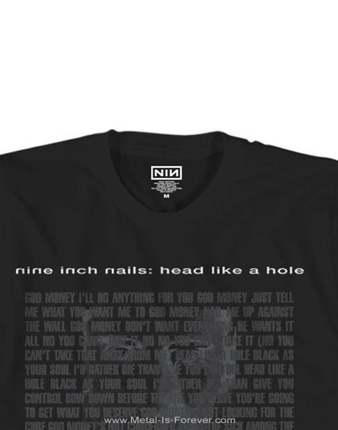 NINE INCH NAILS (�ʥ��󡦥�������ͥ��륺) HEAD LIKE A HOLE �֥إåɡ��饤���������ۡ���� T�����