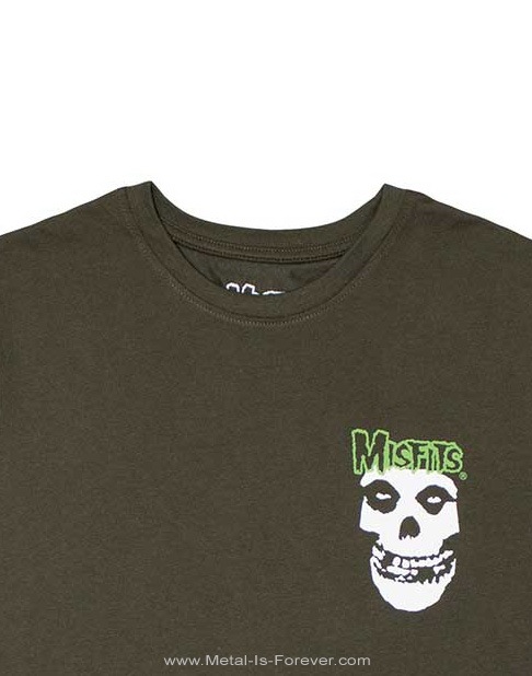 MISFITS (�ߥ��ե��å�) Mini Skull & Logo �֥ߥˡ������롦����ɡ������� T����ġʥ��꡼���