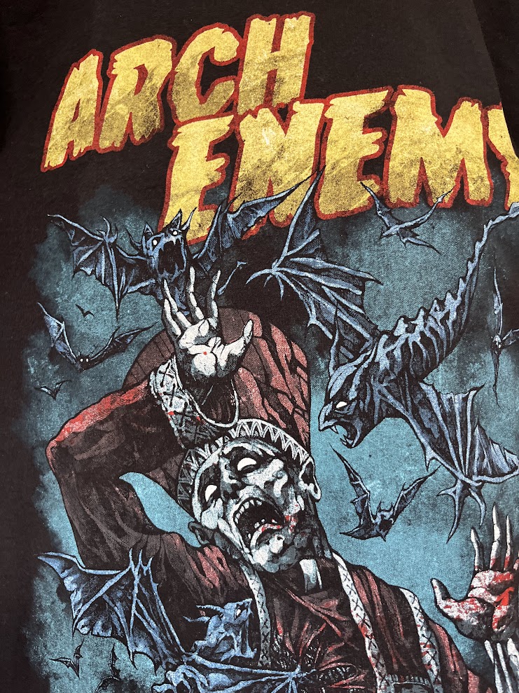 �ں߸�ͭ���ARCH ENEMY �ʥ����������ͥߡ��� Bloodstained Cross �֥֥�åɥ��ƥ���ɡ��������� T����� M������