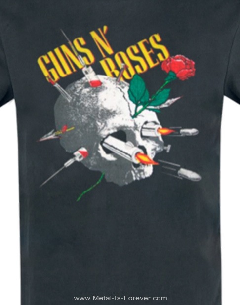 GUNS N' ROSES (���󥺡�����ɡ���������) Needle Skull �֥ˡ��ɥ롦������� ����ץ�ե����� T�����