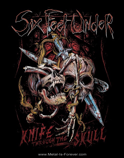 SIX FEET UNDER (åեȡ) KNIFE THROUGH THE SKULL ֥ʥա롼 T