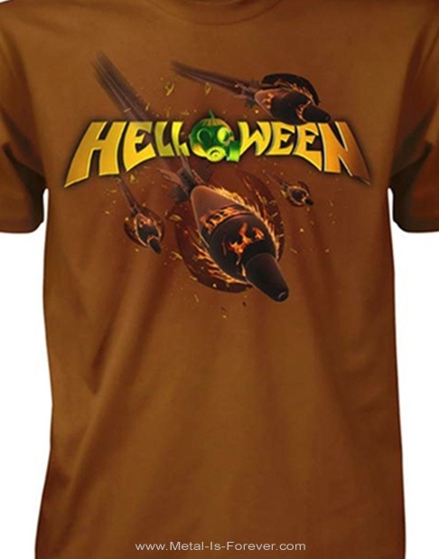 HELLOWEEN (ハロウィン) Straight Out of Hell 「ストレイト・アウト・オブ・ヘル」 Tシャツ（ブラウン）｜メタル