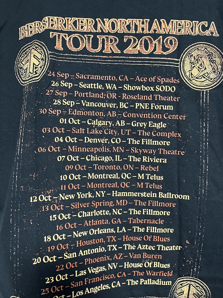 �ں߸�ͭ���AMON AMARTH (����󡦥��ޡ���) Viking �֥��������󥰡� 2019ǯ���ƥĥ��� �ԥ���� M������