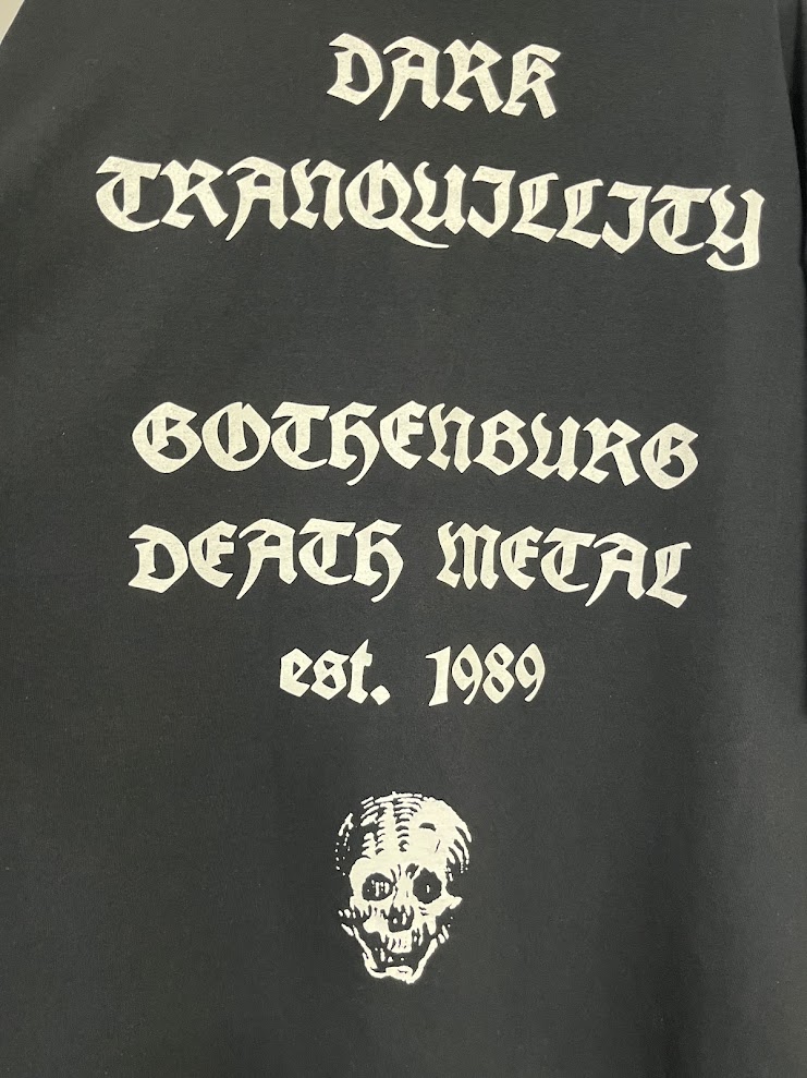 �ں߸ˤ����DARK TRANQUILLITY (���������ȥ�󥭥��ƥ���) OLD SCHOOL GOTHENBUR �֥�����ɡ��������롦�������ƥܥ�� T�����  XXL������