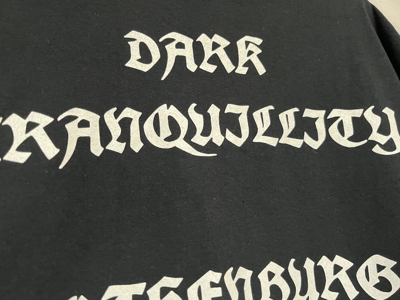 �ں߸ˤ����DARK TRANQUILLITY (���������ȥ�󥭥��ƥ���) OLD SCHOOL GOTHENBUR �֥�����ɡ��������롦�������ƥܥ�� T�����  XXL������