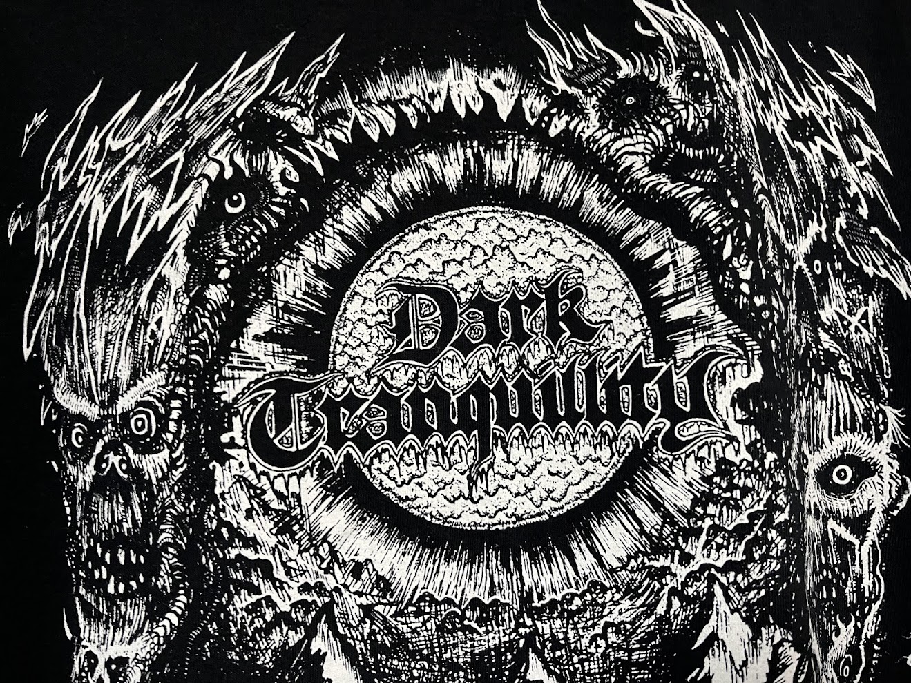 �ں߸ˤ����DARK TRANQUILLITY (���������ȥ�󥭥��ƥ���) OLD SCHOOL GOTHENBUR �֥�����ɡ��������롦�������ƥܥ�� T�����  XXL������