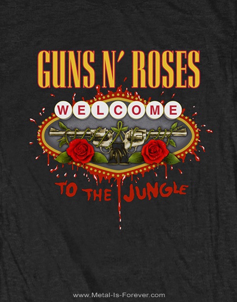 Guns N Roses ガンズ アンド ローゼズ Welcome To The Jungle ウェルカム トゥ ザ ジャングル レディースｔシャツ メタルｔシャツショップmetal Is Forever