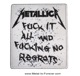 METALLICA (�᥿�ꥫ) No Regrets�֥Ρ����ꥰ��åġ�  ��åڥ�