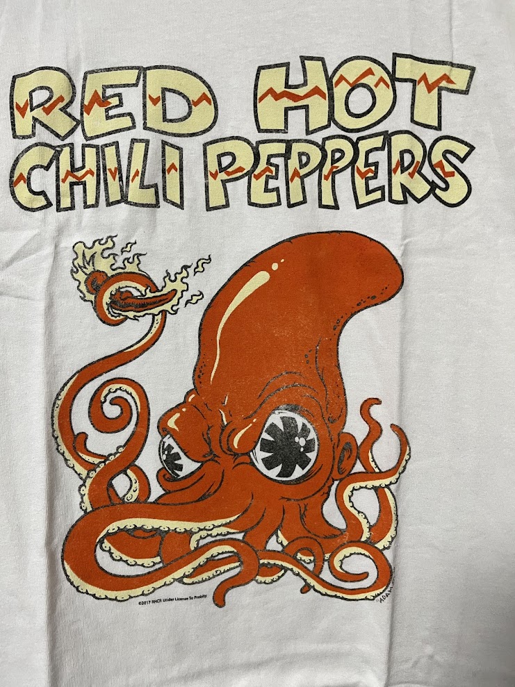 �ں߸ˤ����RED HOT CHILI PEPPERS (��åɡ��ۥåȡ����ꡦ�ڥåѡ���) SQUID �֥������åɡ� T����ġ���� L������