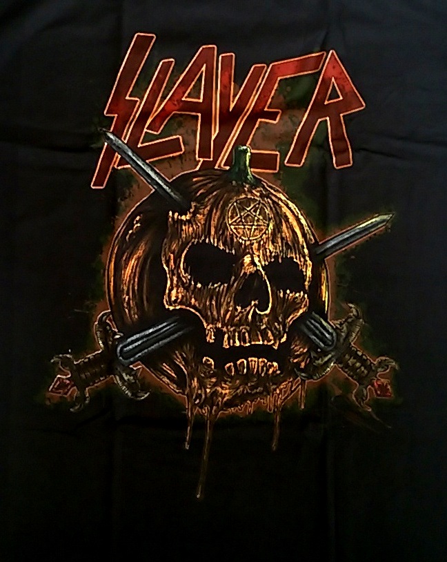 �ں߸�ͭ�꾦�ʡ�SLAYER -���쥤�䡼- SKULL PUMPKIN�֥����롦�ѥ�ץ���� T����� L������