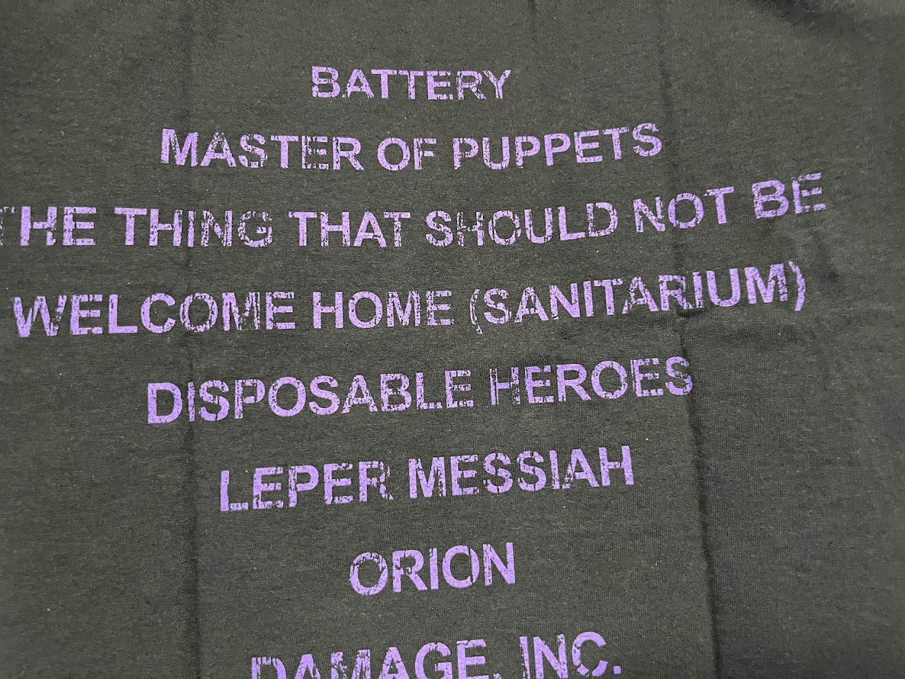 �ں߸�ͭ���METALLICA (�᥿�ꥫ) MASTER OF PUPPETS �֥᥿�롦�ޥ������ץȥ�å� Ĺµ�ԥ���� S������