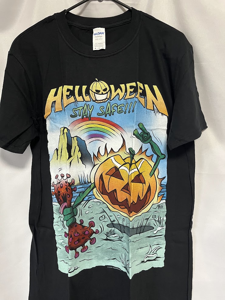 在庫有り】HELLOWEEN (ハロウィン) Corona 「コロナ」 Tシャツ Mサイズ