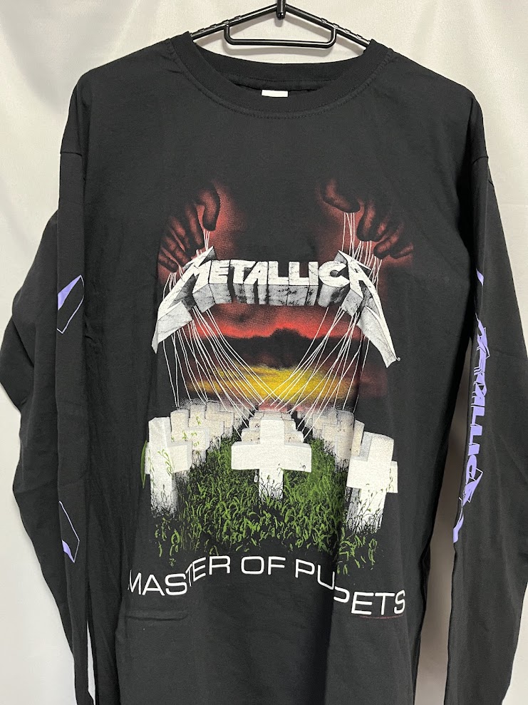 �ں߸�ͭ���METALLICA (�᥿�ꥫ) MASTER OF PUPPETS �֥᥿�롦�ޥ������ץȥ�å� Ĺµ�ԥ���� L������