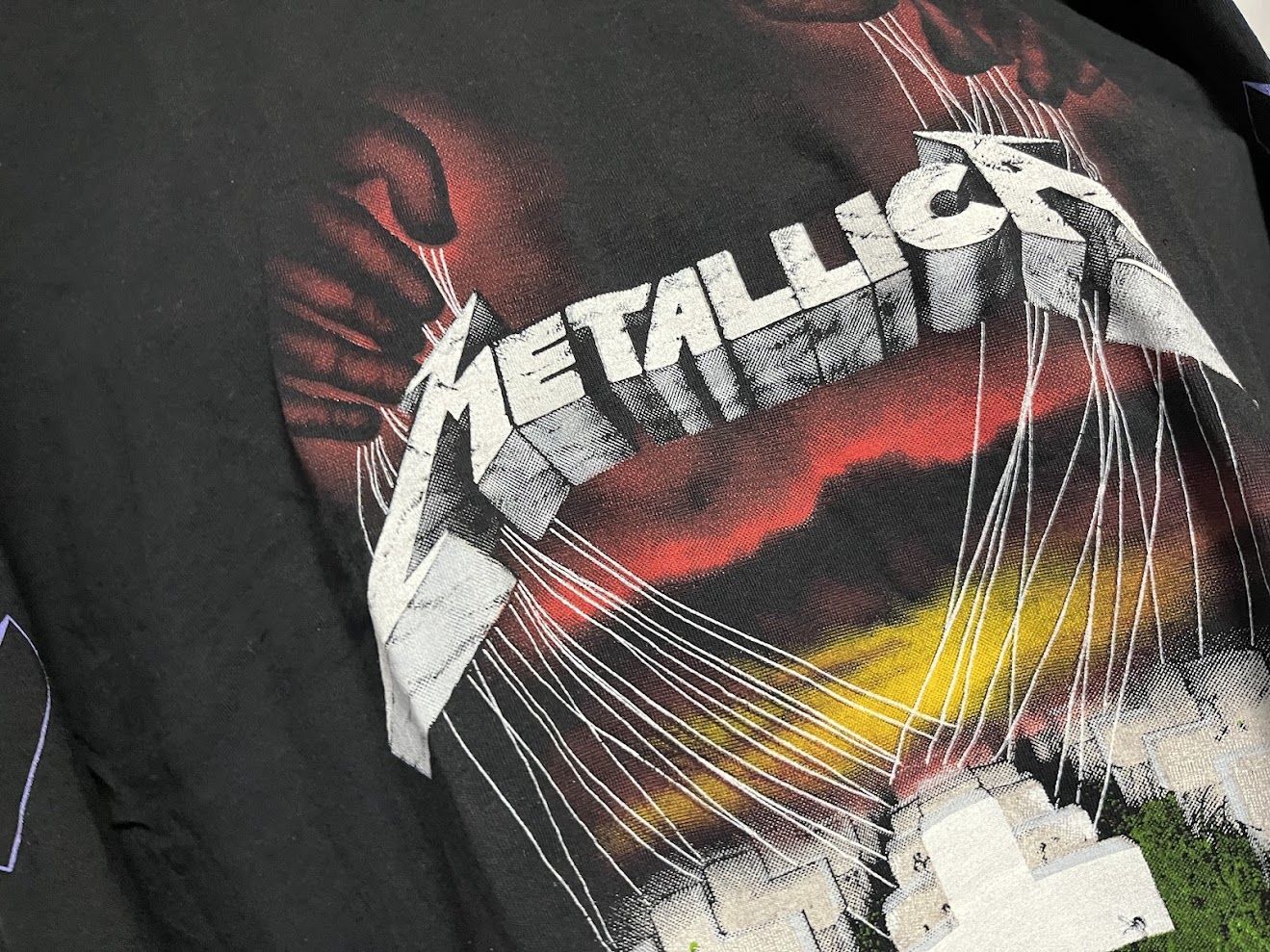 �ں߸�ͭ���METALLICA (�᥿�ꥫ) MASTER OF PUPPETS �֥᥿�롦�ޥ������ץȥ�å� Ĺµ�ԥ���� L������
