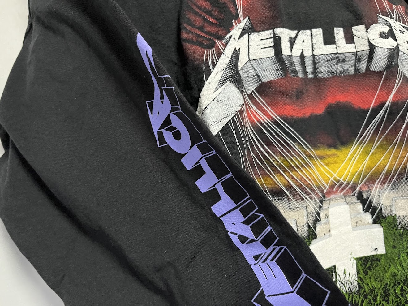 �ں߸�ͭ���METALLICA (�᥿�ꥫ) MASTER OF PUPPETS �֥᥿�롦�ޥ������ץȥ�å� Ĺµ�ԥ���� L������