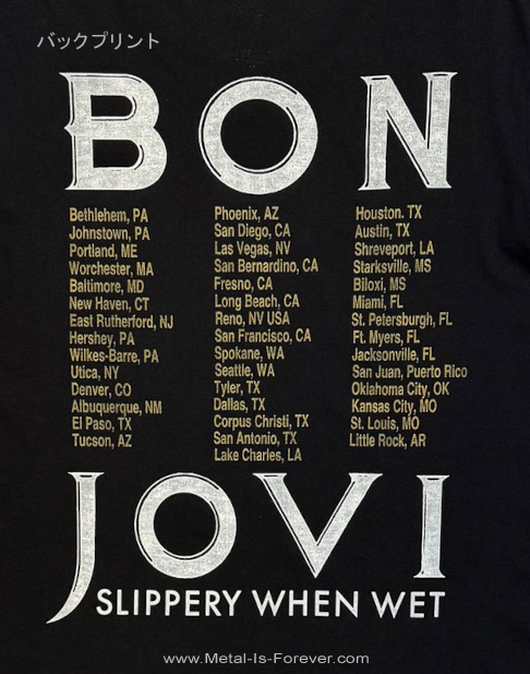 BON JOVI (�ܥ󡦥������) Tour '87 Road Sign ��1987ǯ�ĥ����� T�����