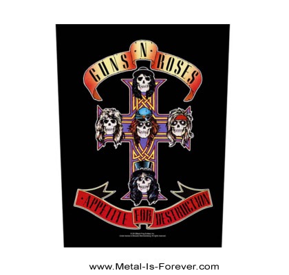 GUNS N' ROSES (���󥺡�����ɡ���������) Appetite For Destruction �֥��ڥ����ȡ��ե������ǥ����ȥ饯������ �Хå��ѥå�