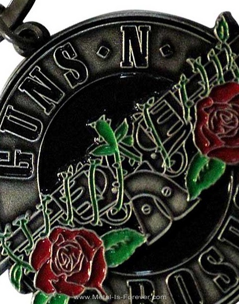 GUNS N' ROSES (���󥺡�����ɡ���������) Silver Circle Logo �֥���С����������롦������ ������������