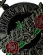 GUNS N' ROSES (���󥺡�����ɡ���������) Silver Circle Logo �֥���С����������롦������ ������������