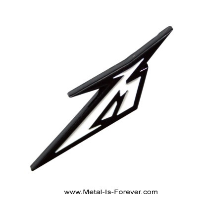 METALLICA (�᥿�ꥫ) Black & White M Logo �ԥ�Хå�