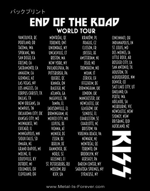 KISS (���å�) END OF THE ROAD TOUR �֥���ɡ����֡����������ɡ��ĥ����� Ĺµ�ԥ����