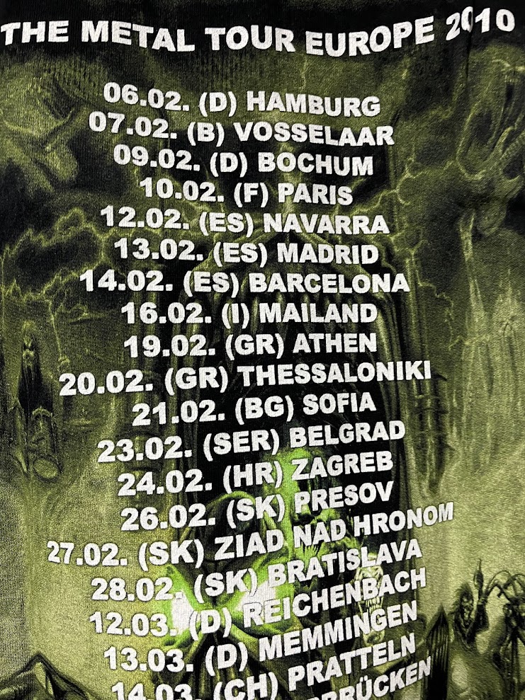�ں߸ˤ����GAMMA RAY (����ޡ��쥤) TO THE METAL TOUR 2010 �֥ȥ��������᥿�롦�ĥ��� 2010�� T�����  L�������ڥ��쥯�����������ƥ��