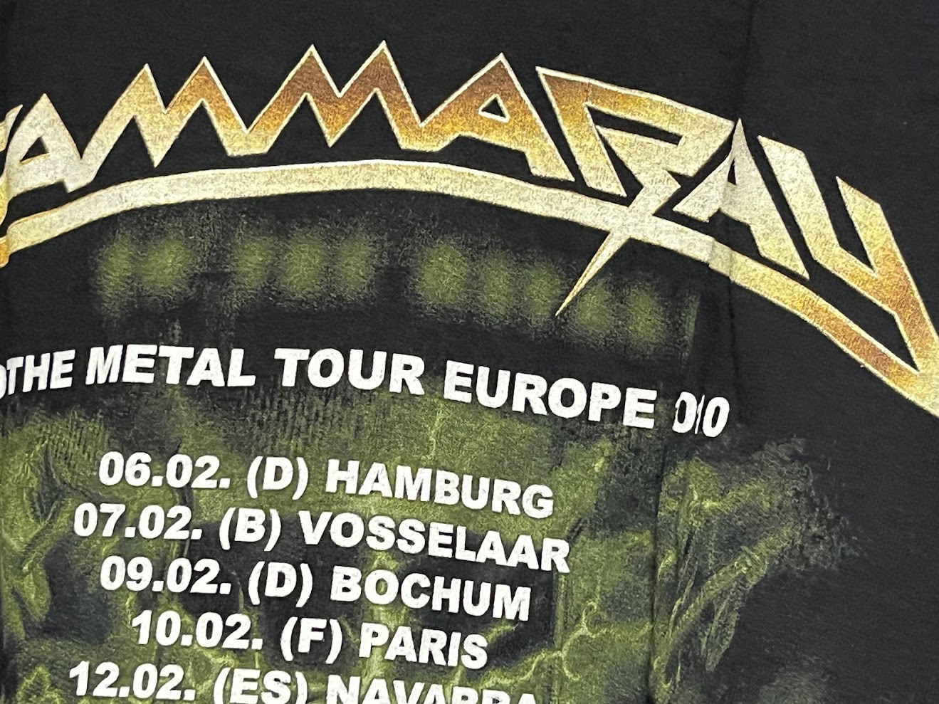 �ں߸ˤ����GAMMA RAY (����ޡ��쥤) TO THE METAL TOUR 2010 �֥ȥ��������᥿�롦�ĥ��� 2010�� T�����  L�������ڥ��쥯�����������ƥ��