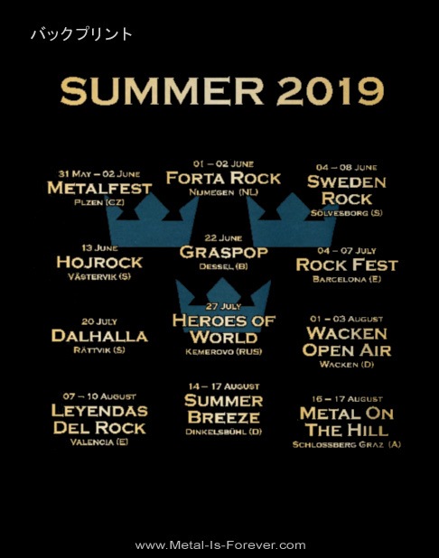 HAMMERFALL (�ϥ�ޡ��ե�����) Sweden Rock Northern Light �֥��������ǥ󡦥��å����Ρ����󡦥饤�ȡ�2019 �ԥ����