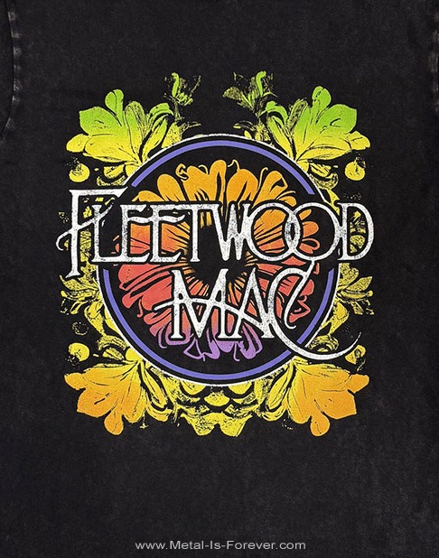FLEETWOOD MAC (�ե꡼�ȥ��åɡ��ޥå�) Circle Floral Logo �֥������롦�ե�����롦������ �ԥ����