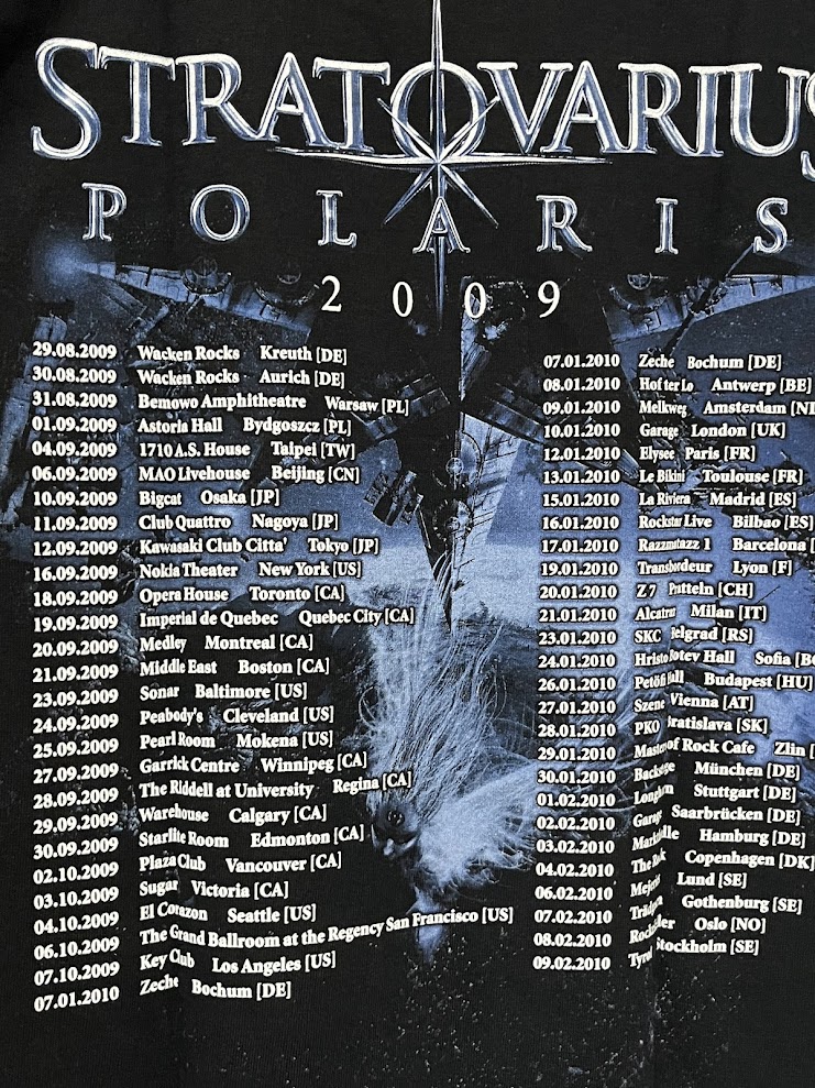 �ں߸ˤ����STRATOVARIUS (���ȥ�ȥ����ꥦ��) POLARIS �֥ݥ�ꥹ��2009ǯ�ĥ��� T�����  L�������ڥ��쥯�����������ƥ��