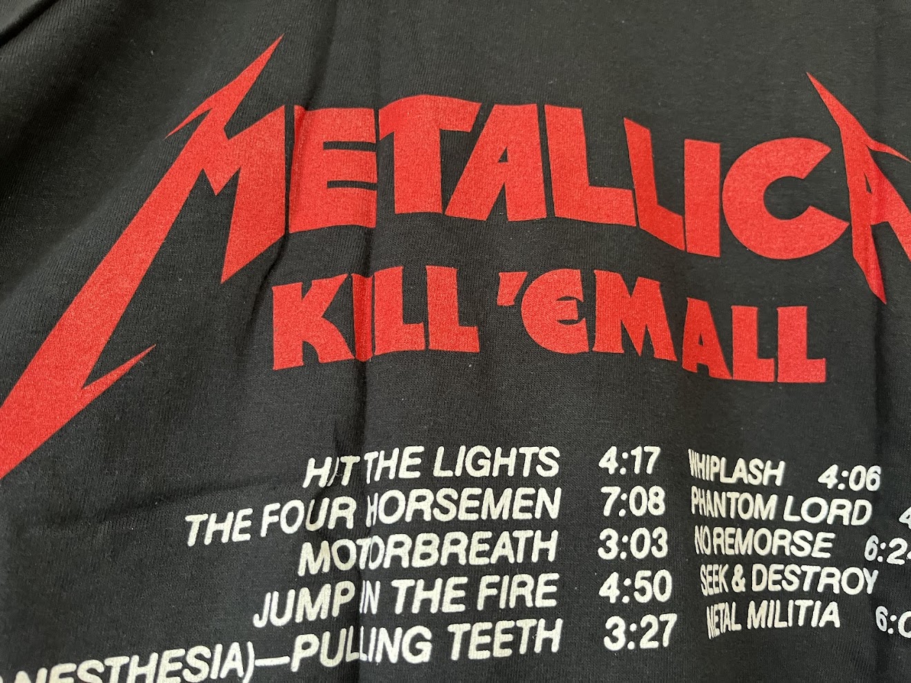 �ں߸�ͭ���METALLICA (�᥿�ꥫ) Kill 'Em All �֥��롦���ࡦ��������������Ŵ�ȡʥϥ�ޡ��ˡץȥ�å��ꥹ�� T����� L������