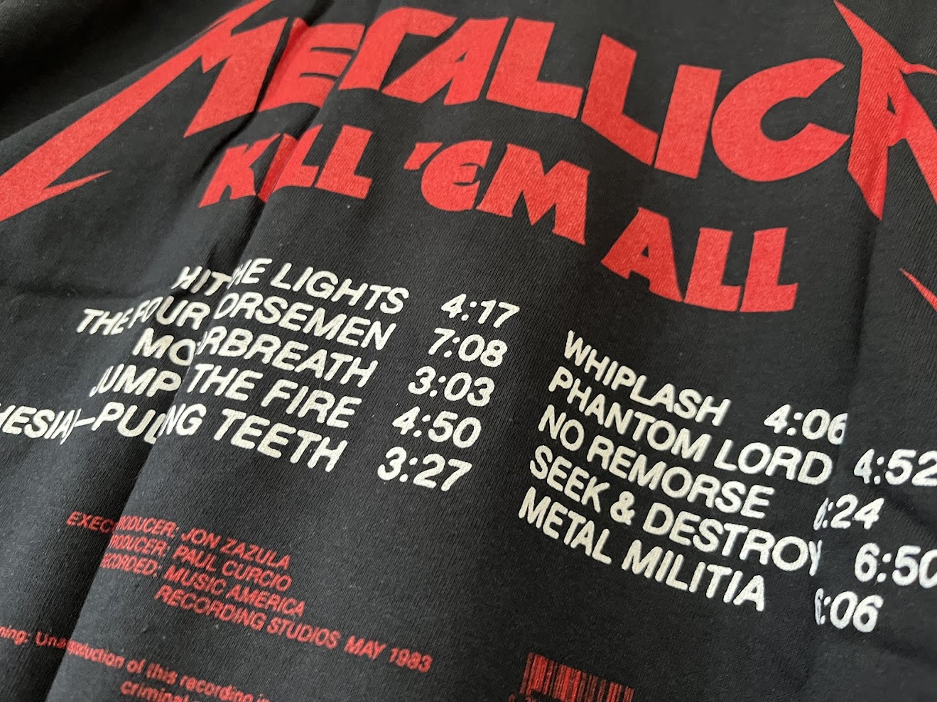 �ں߸�ͭ���METALLICA (�᥿�ꥫ) Kill 'Em All �֥��롦���ࡦ��������������Ŵ�ȡʥϥ�ޡ��ˡץȥ�å��ꥹ�� T����� L������