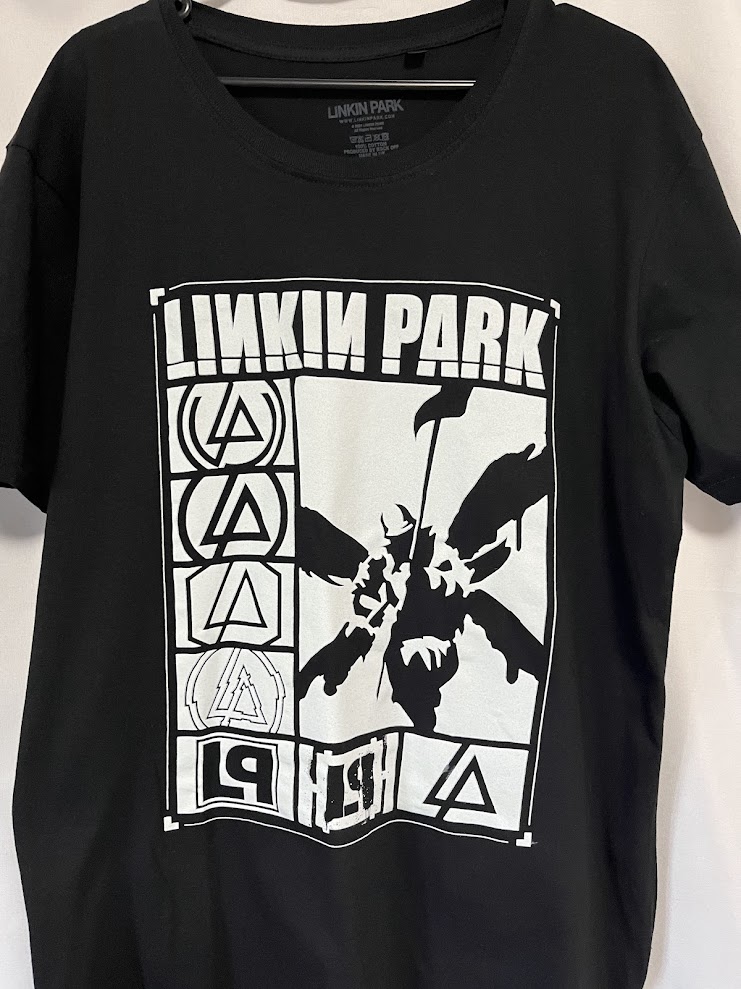 �ں߸ˤ����LINKIN PARK (��󥭥󡦥ѡ���) Logos Rectangle �֥��������쥯���󥰥�� T����� L������