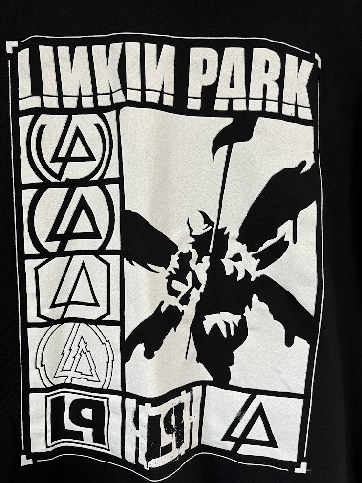 �ں߸ˤ����LINKIN PARK (��󥭥󡦥ѡ���) Logos Rectangle �֥��������쥯���󥰥�� T����� L������