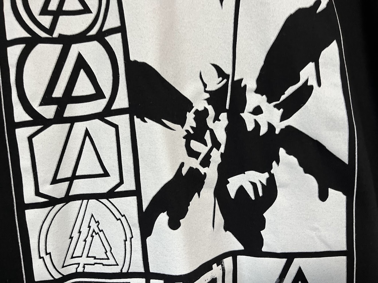 �ں߸ˤ����LINKIN PARK (��󥭥󡦥ѡ���) Logos Rectangle �֥��������쥯���󥰥�� T����� L������