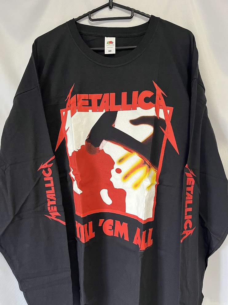 �ں߸�ͭ���METALLICA (�᥿�ꥫ) Kill 'Em All �֥��롦���ࡦ��������������Ŵ�ȡʥϥ�ޡ��ˡ� Ĺµ�ԥ���� XXL������
