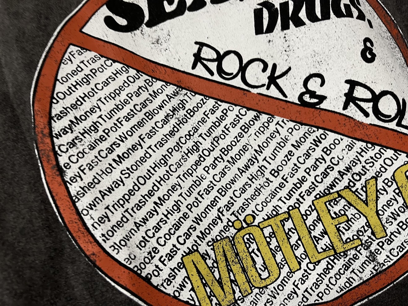 �ں߸�ͭ���MOTLEY CRUE (��ȥ꡼�����롼) No Fun Tour '84 ��1984ǯ���Ρ����ե��󡦥ĥ����ץ��ȡ��󡦥����å��� T����ġʥ��㥳���롦���졼�� XXL������