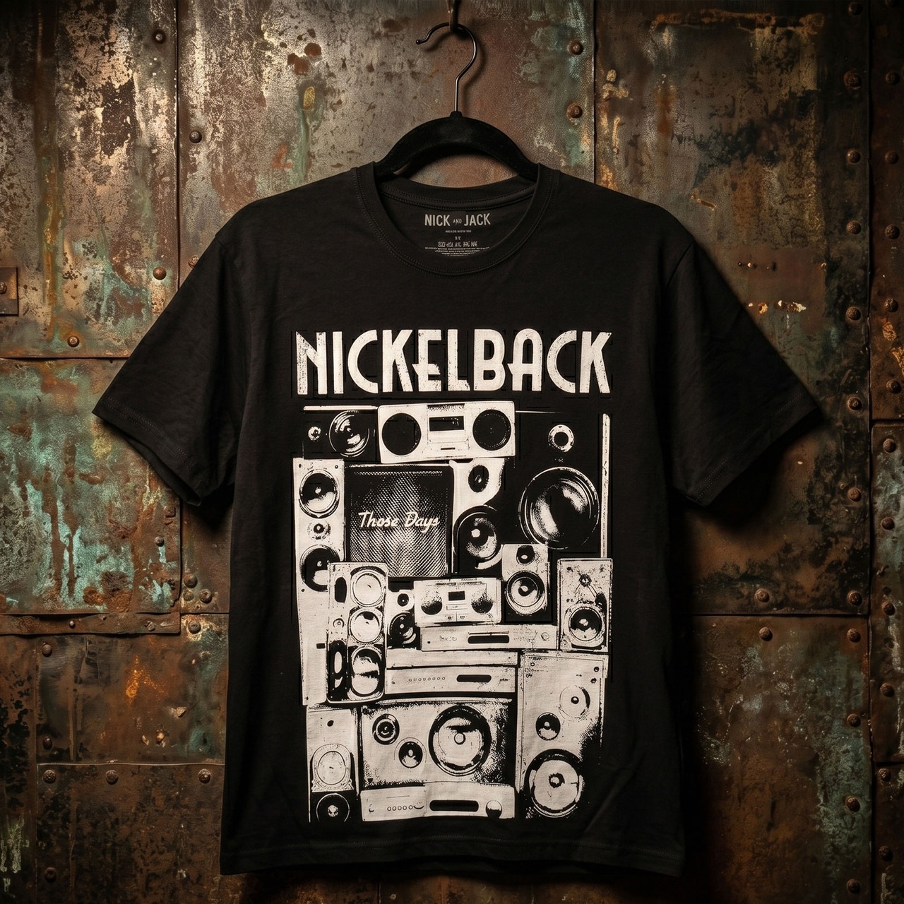 NICKELBACK (�˥å���Хå�) Wall Speakers �֥������롦���ԡ������ץ����ܥ� T�����