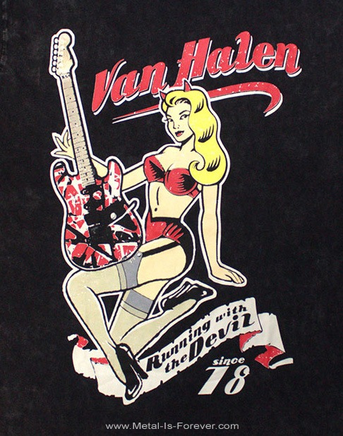 VAN HALEN (�����󡦥إ����) Running With The Devil �ְ���Υϥ��������� ���ȡ��󡦥����å��� T����ġʥ��㥳���롦���졼��