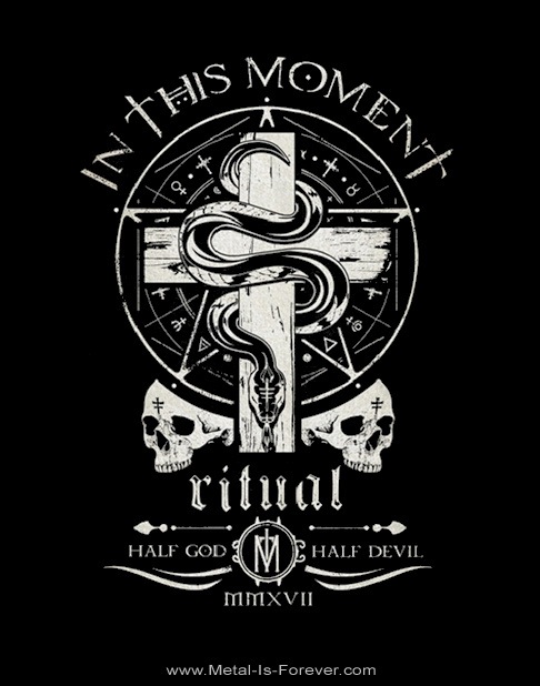 IN THIS MOMENT -���󡦥ǥ������⡼����- SERPENT LOGO CREST �֥����ڥ�ȡ����������쥹�ȡ� T�����
