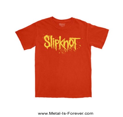 SLIPKNOT (����åץΥå�) Splatter Logo �֥��ץ�å����������� T����ġʥ���󥸡�