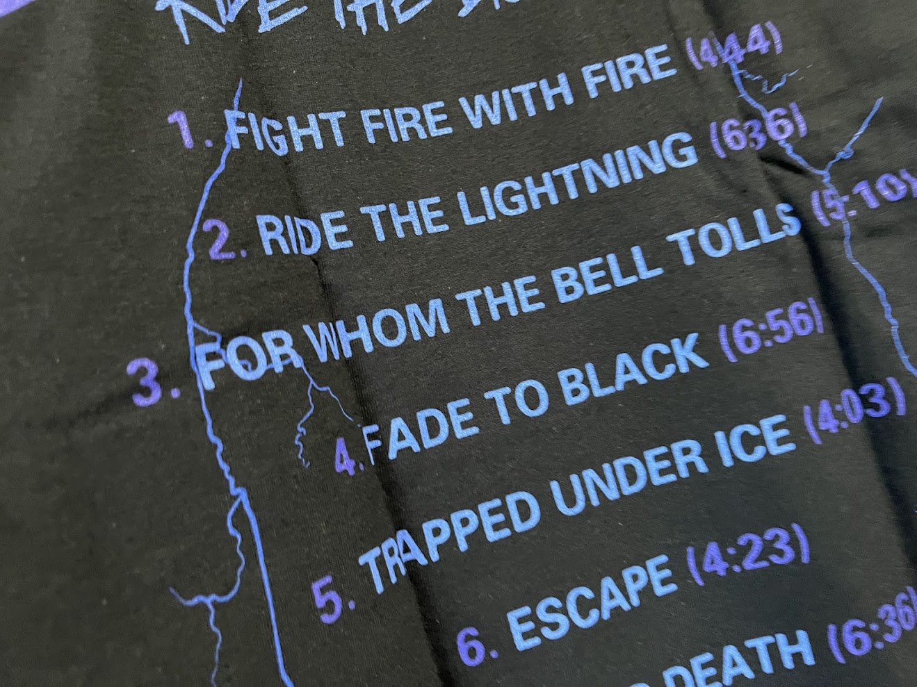 �ں߸�ͭ���METALLICA (�᥿�ꥫ) Ride the Lightning �֥饤�ɡ������饤�ȥ˥󥰡� �ȥ�å��ꥹ�� �ԥ���� L������