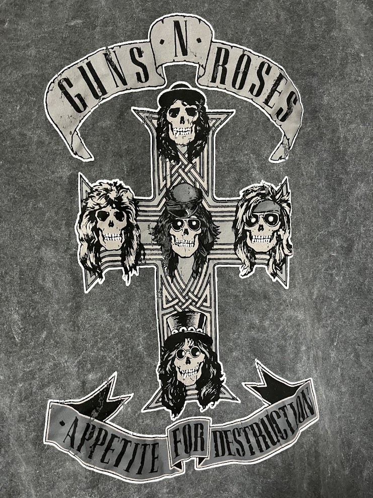 �ں߸ˤ����GUNS N' ROSES (���󥺡�����ɡ���������) APPETITE FOR DESTRUCTION �֥��ڥ����ȡ��ե������ǥ����ȥ饯������ ��Υ��� �ʤ����� T����� M������
