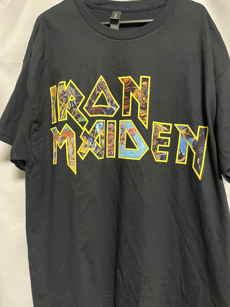 �ں߸ˤ����IRON MAIDEN (�������󡦥ᥤ�ǥ�) EDDIE LOGO�֥��ǥ��������� �ԥ���� XL������