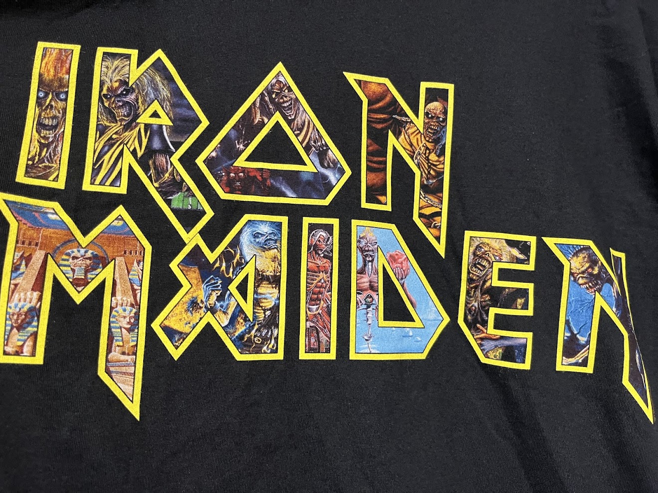 �ں߸ˤ����IRON MAIDEN (�������󡦥ᥤ�ǥ�) EDDIE LOGO�֥��ǥ��������� �ԥ���� XL������