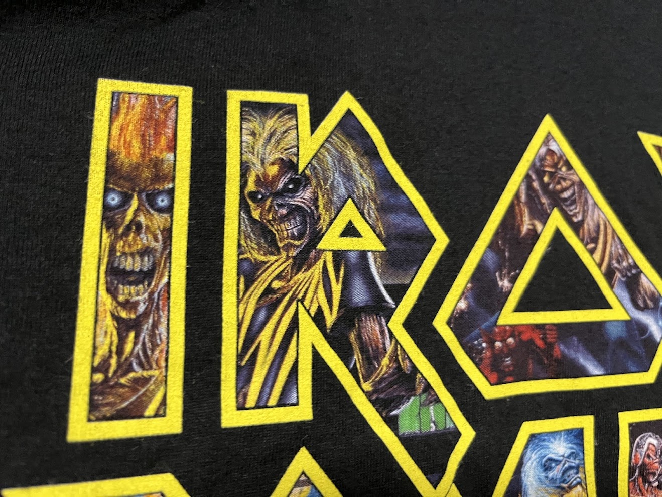 �ں߸ˤ����IRON MAIDEN (�������󡦥ᥤ�ǥ�) EDDIE LOGO�֥��ǥ��������� �ԥ���� XL������