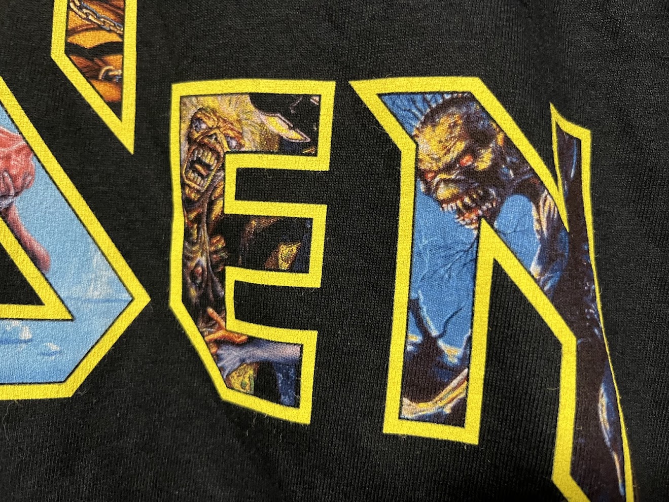 �ں߸ˤ����IRON MAIDEN (�������󡦥ᥤ�ǥ�) EDDIE LOGO�֥��ǥ��������� �ԥ���� XL������