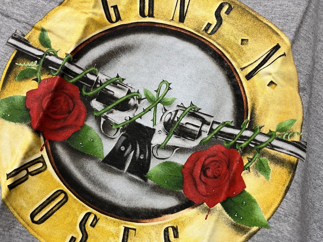 �ں߸ˤ����GUNS N' ROSES (���󥺡�����ɡ���������) CLASSIC LOGO �֥��饷�å��������� T����� M������
