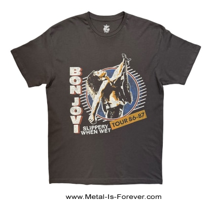 BON JOVI (�ܥ󡦥������) Slippery When Wet �֥磻��ɡ����󡦥������ȥ꡼�ġ� Tour '86-'87 T����ġʥ��㥳���롦���졼��