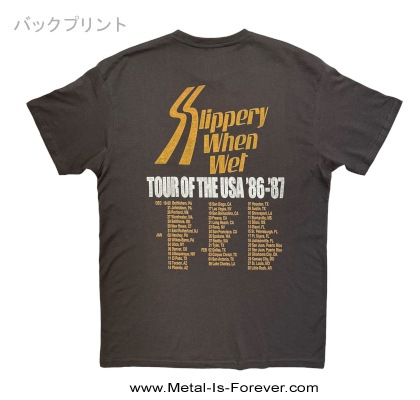 BON JOVI (�ܥ󡦥������) Slippery When Wet �֥磻��ɡ����󡦥������ȥ꡼�ġ� Tour '86-'87 T����ġʥ��㥳���롦���졼��